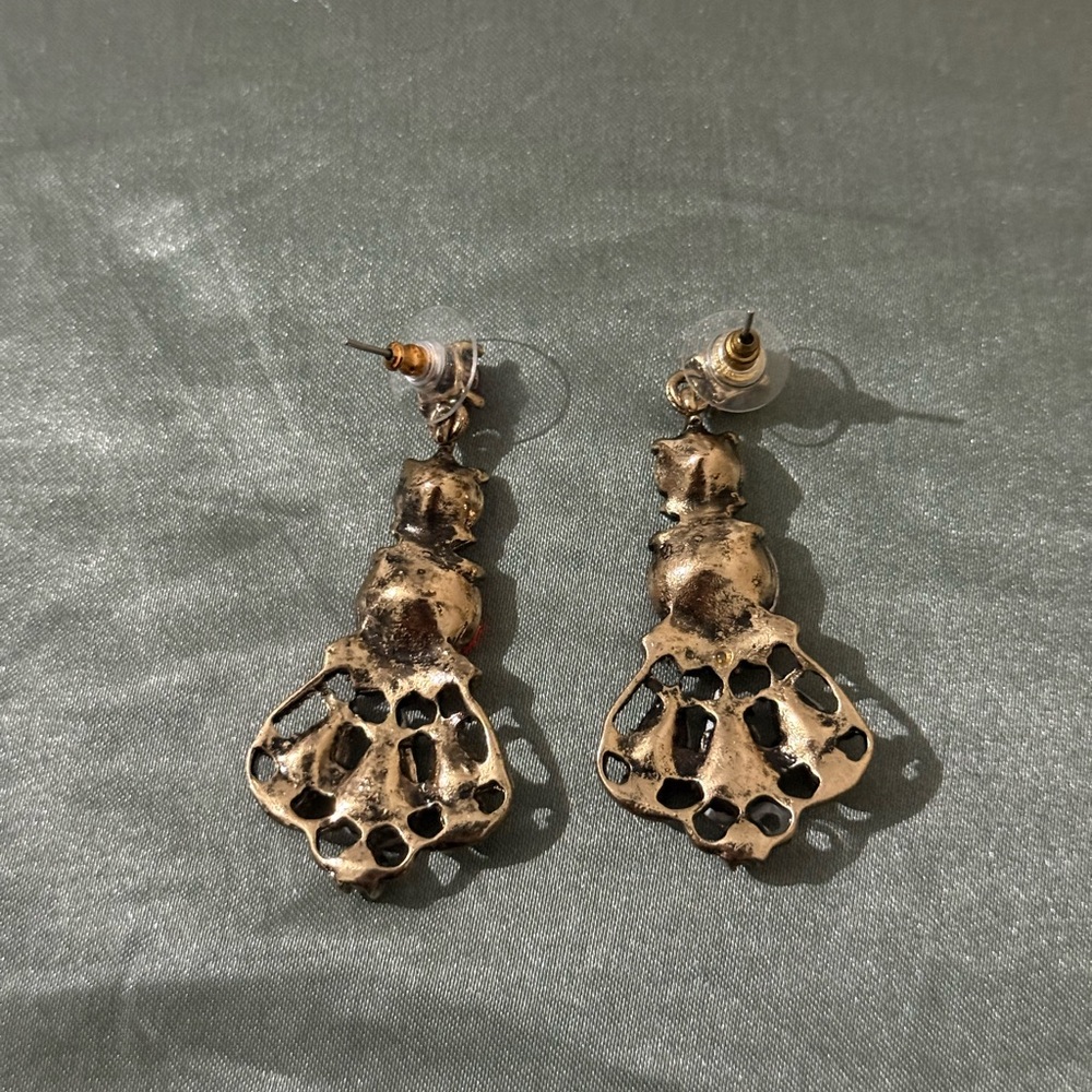 Elegant Multicolor Drop Earrings - Picture 5 of 16